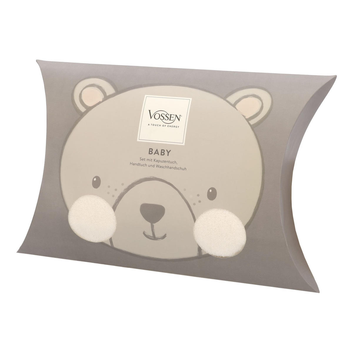 FROTTIERSET Teddy Bear Set Beige 3-teilig  - Beige, Trend, Textil - Vossen