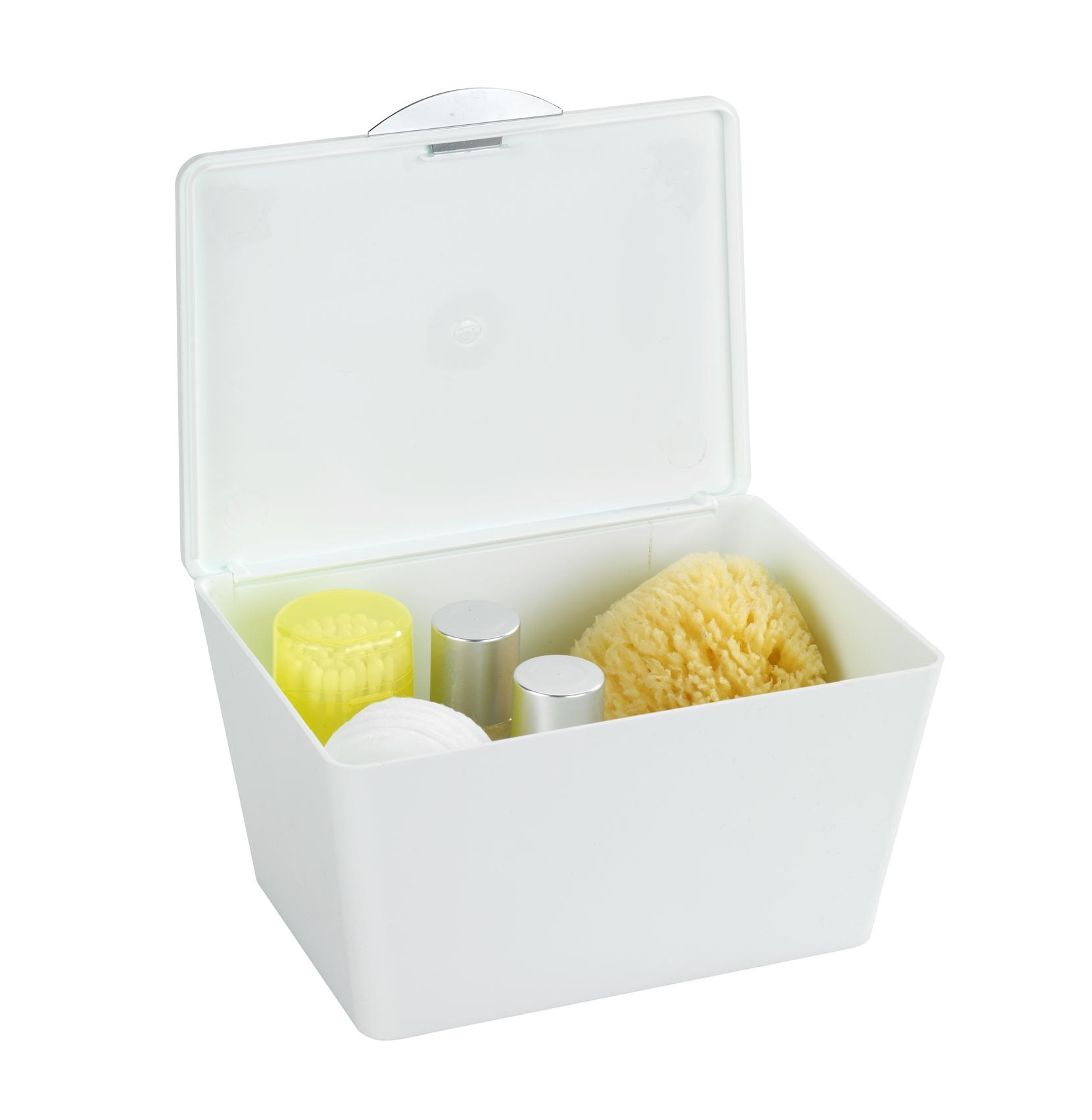 BOX MIT DECKEL - Weiß, Basics, Kunststoff (19/10/15,5cm) - Wenko