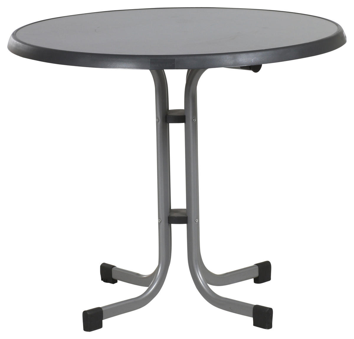 GARTENTISCH 86/86/72 cm Holzwerkstoff rund  - Graphitfarben, MODERN, Holzwerkstoff/Metall (86/86/72cm) - Sieger