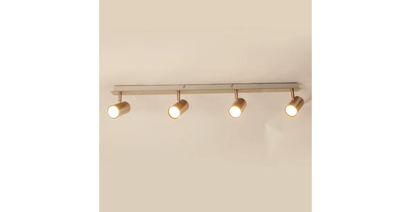 DECKENLEUCHTE 85/15/10,5 cm  - Nickelfarben, Trend, Metall (85/15/10,5cm) - Novel