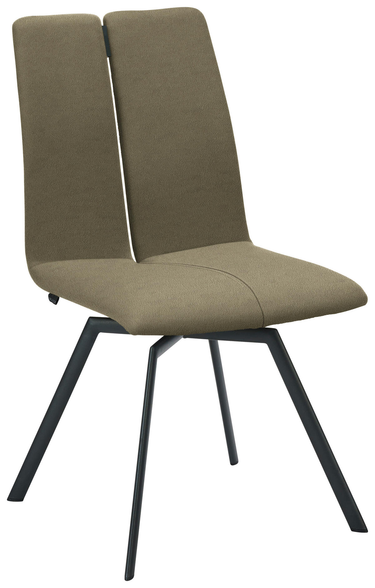 STUHL  Lederauswahl, Stoffauswahl, Typenauswahl Struktur  - Sandfarben/Anthrazit, Design, Textil/Metall (50/92/64cm) - Venjakob