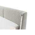 POLSTERBETT Beleuchtung 180/200 cm  in Taupe  - Taupe/Schwarz, MODERN, Textil/Metall (180/200cm) - Novel
