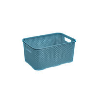 KOŠÍK NA DROBNOSTI, plast - modrá, Basics, plast (28,5/19,5/12,5cm) - My Baby Lou