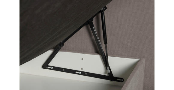 BOXSPRINGBETT 160/200 cm  in Taupe  - Taupe/Schwarz, KONVENTIONELL, Kunststoff/Textil (160/200cm) - Carryhome