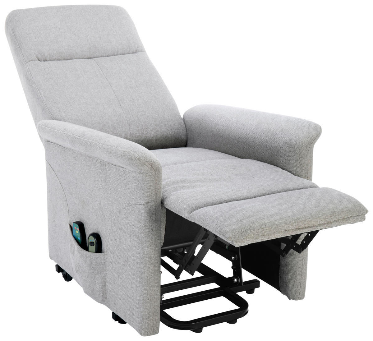 MASSAGESESSEL Mikrofaser Greige    - Greige/Schwarz, KONVENTIONELL, Kunststoff/Textil (72/102/86cm) - MID.YOU