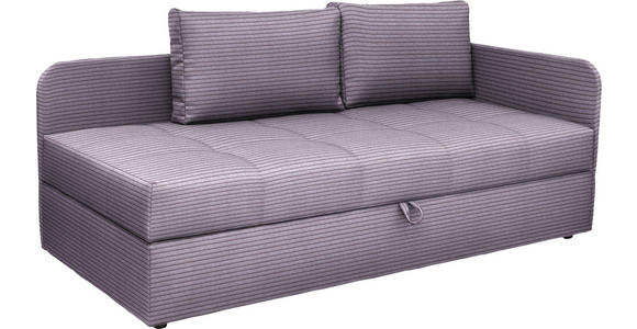 LIEGE  in Cord Lila  - Lila/Schwarz, Basics, Kunststoff/Textil (205/90/95cm) - Xora