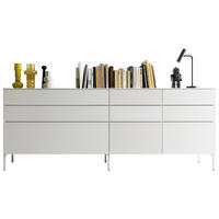 SIDEBOARD Weiß  240/91/45 cm  - Weiß, Design, Holzwerkstoff/Metall (240/91/45cm) - Schöner Wohnen