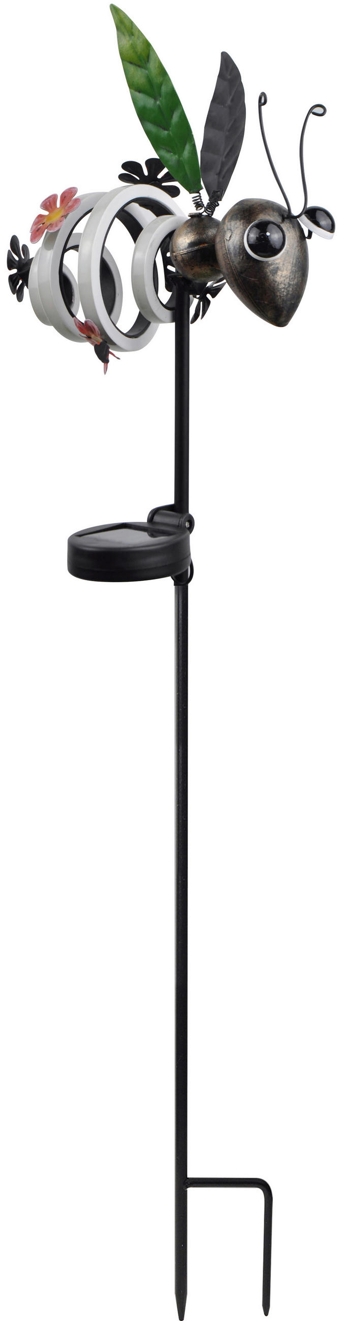 LAMPĂ SOLARĂ  - alb/roz antic, Trend, plastic/metal (18,7/8,8/80cm) - Ambia Garden