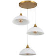 HÄNGELEUCHTE 66/150 cm  - Weiß, Trend, Glas/Metall (66/150cm) - Novel
