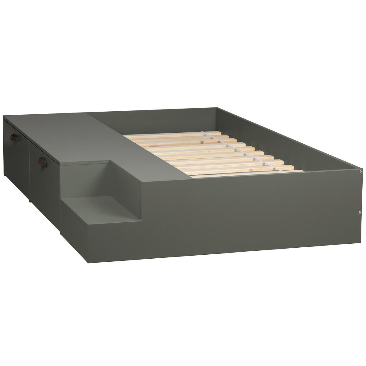 BETT 80/200 cm,  in Dunkelgrün  - Dunkelgrün, Design, Holz (80/200cm) - Livetastic