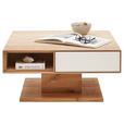 COUCHTISCH in Holz 80/80/42 cm  - Eichefarben/Weiß, Natur, Holz (80/80/42cm) - Valnatura