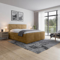 BOXSPRINGBETT 180/200 cm  in Beige  - Beige, Modern, Holz/Kunststoff (180/200cm) - MID.YOU