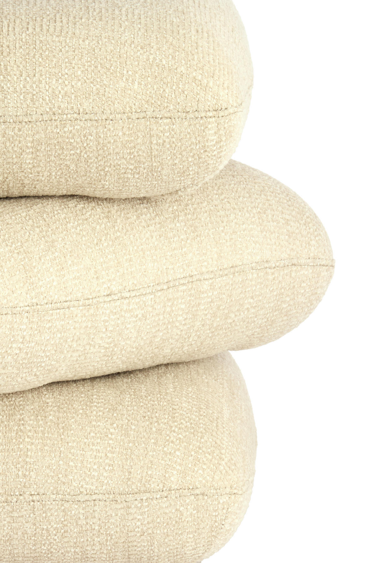 POUF LAURIE 44,5/44,5/44,5 cm  - Creme, Basics, Textil (44,5/44,5/44,5cm) - Light & Living