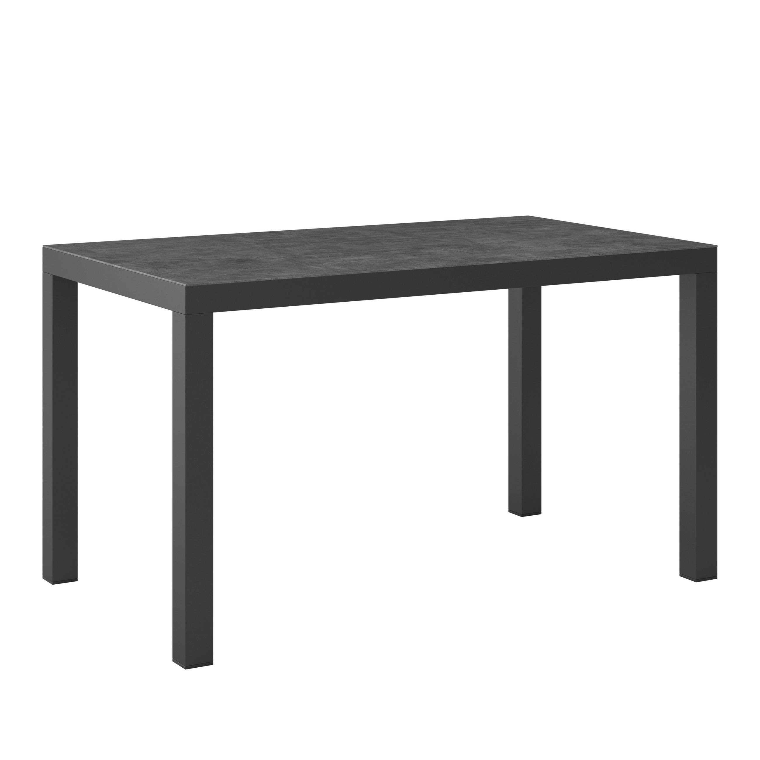 GARTENTISCH Metall, Kunststoff Anthrazit rechteckig  - Anthrazit, MODERN, Kunststoff/Metall (130/75/74cm) - Ambia Garden