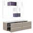 BADEZIMMER - Violett/Weiß, Design, Glas/Holz (170cm) - Dieter Knoll BADEZIMMER - Violett/Weiß, Design, Glas/Holz (170cm) - Dieter Knoll