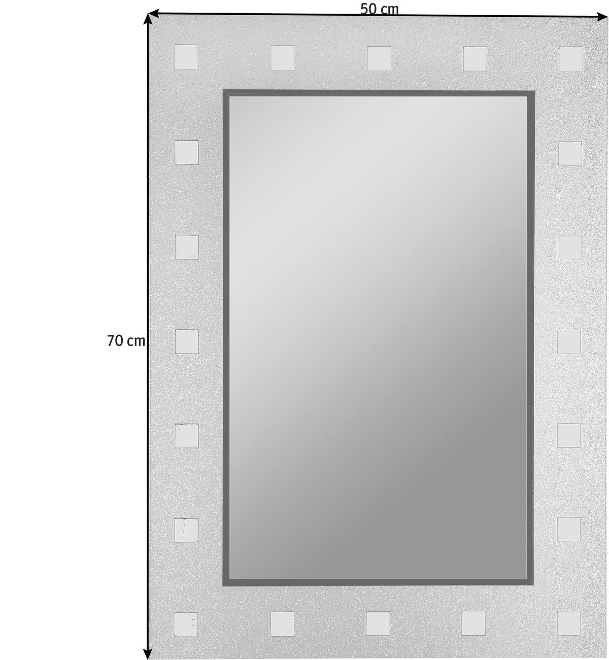 OGLEDALO  50/70/0,3 cm     - srebrna/antracit, Dizajnerski (50/70/0,3cm) - Boxxx