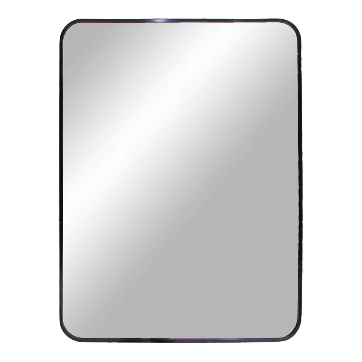 VÄGGSPEGEL 70/50/3 cm    - svart, Basics, metall/glas (70/50/3cm) - Ambia Home