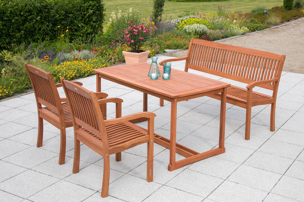 GARTENBANK 157/91/63,5 cm  in Naturfarben  - Naturfarben, KONVENTIONELL, Holz (157/91/63,5cm) - Gardenson