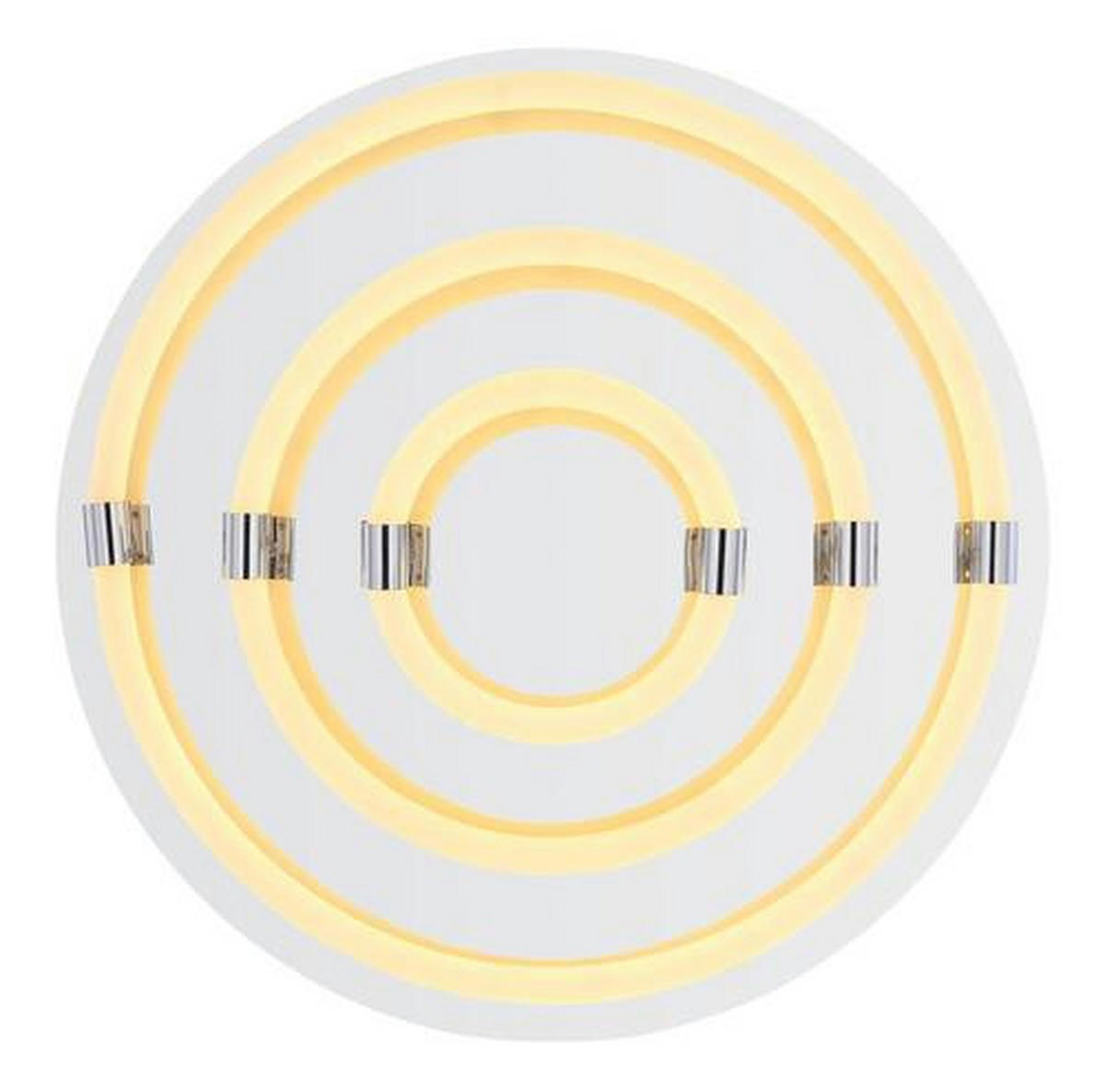 LED-TAKLAMPA 54 W 55/15 cm  - vit/opal, Design, metall/plast (55/15cm) - Globo
