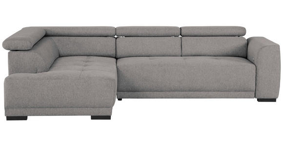 ECKSOFA  in Struktur Dunkelgrau  205/284 cm  - Dunkelgrau/Schwarz, Design, Kunststoff/Textil (205/284cm) - Xora