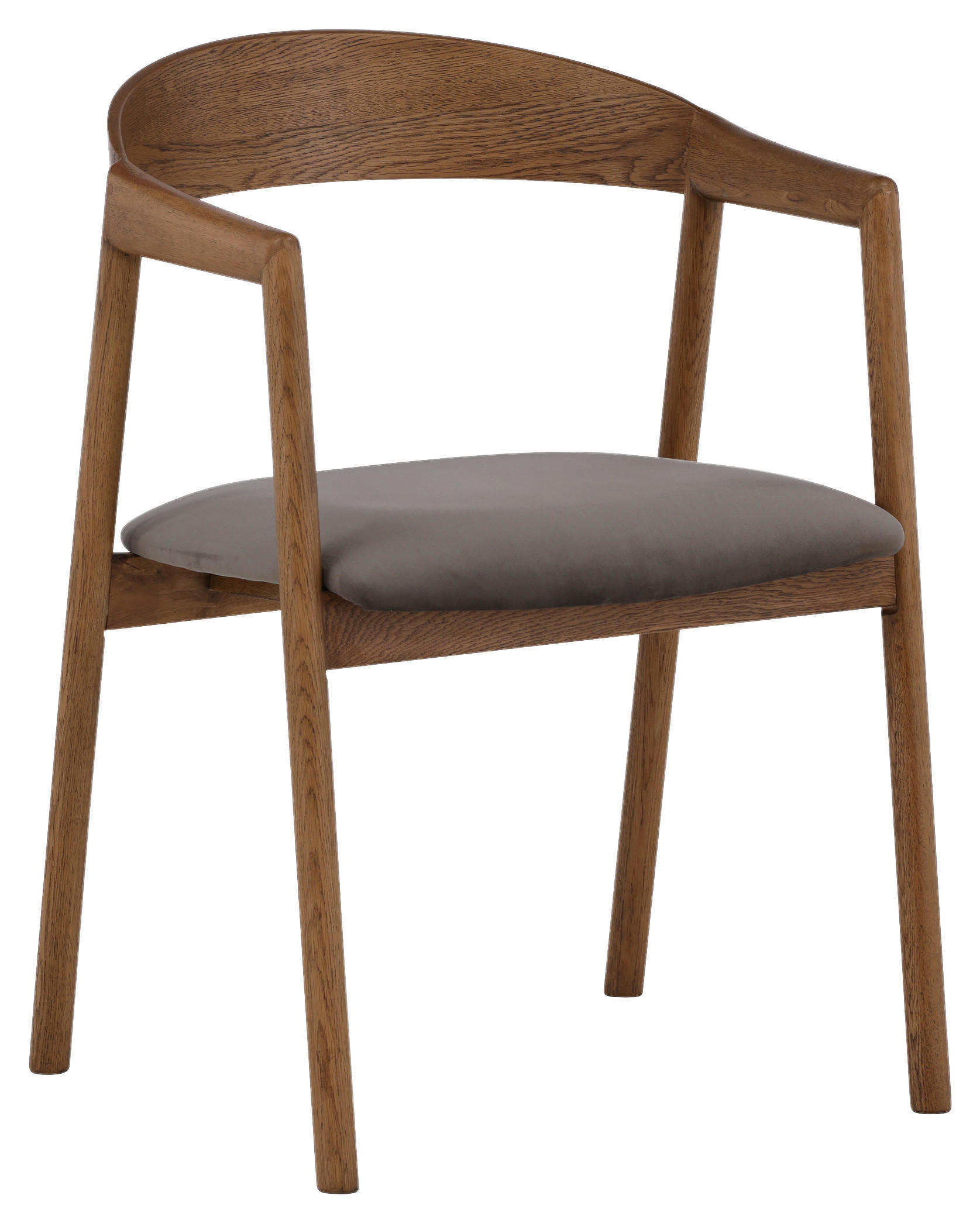 STOLSET 2 styck sammet  - brun/grå, Design, trä/textil (53/76,5/56cm) - Livetastic