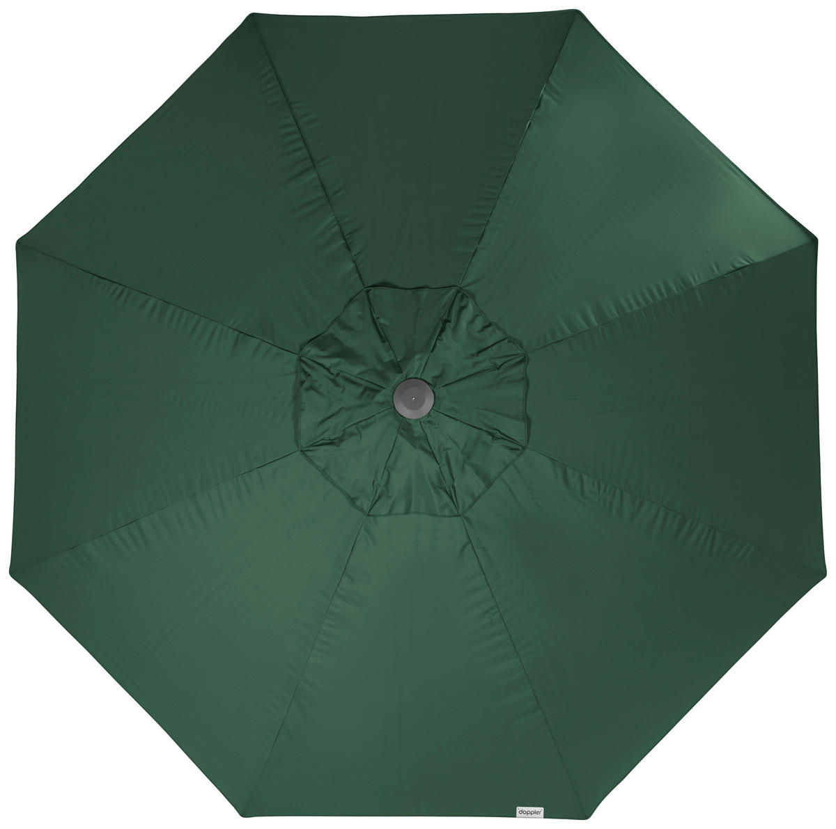 SONNENSCHIRM 400 cm Dunkelgrün  - Dunkelgrün/Silberfarben, Basics, Textil/Metall (400/400cm) - Doppler
