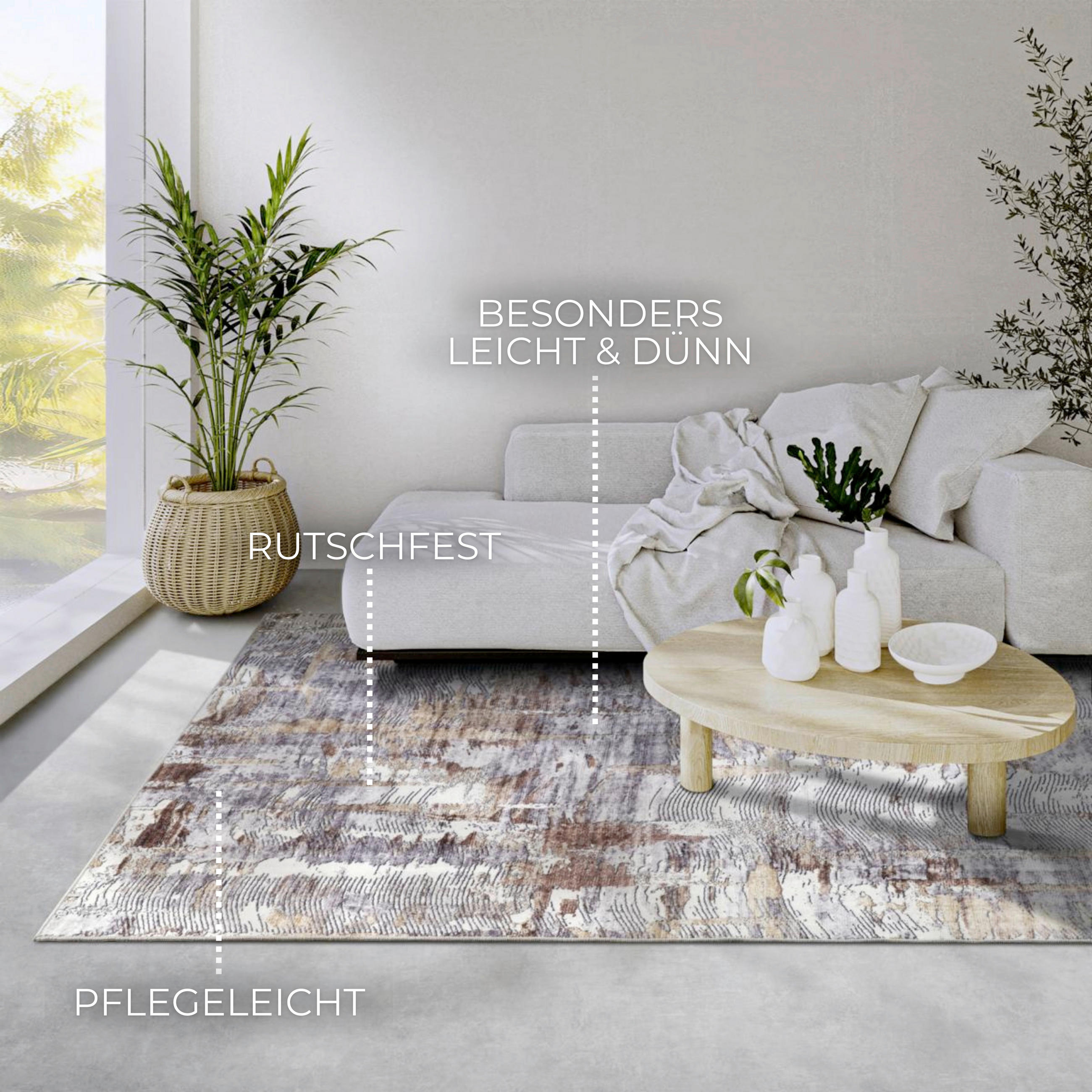 FLACHWEBETEPPICH 120/160 cm Imagination Goldfarben, Kupferfarben  - Goldfarben/Kupferfarben, Design, Kunststoff (120/160cm)