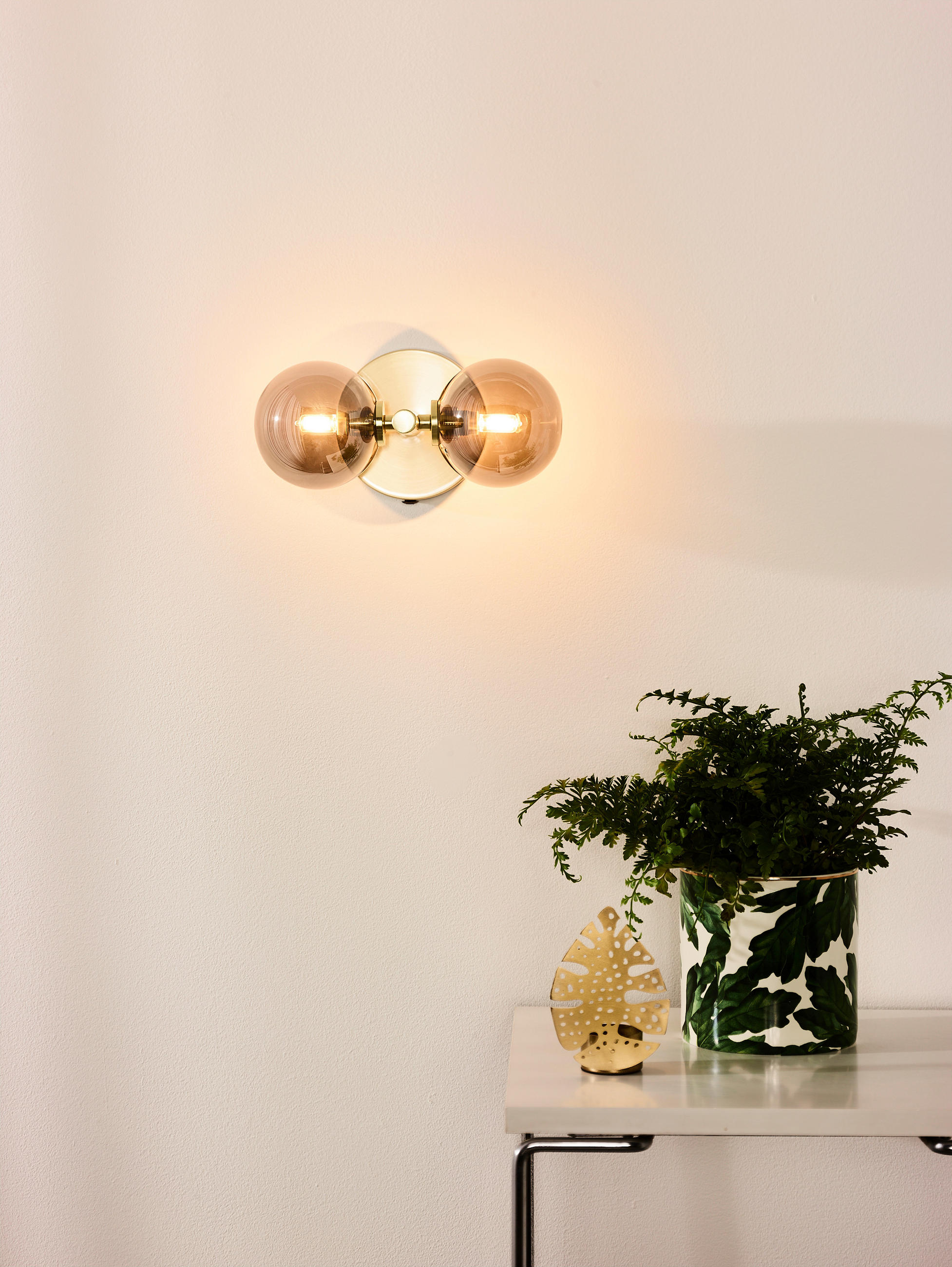 WANDLEUCHTE Tycho 12/15/24.5 cm   - Messingfarben, Design, Glas (12/15/24.5cm) - Lucide