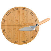 Drehplatte inkl. Tortenheber  - Hellbraun, Basics, Holz/Metall (35/35/5,5cm) - Kesper