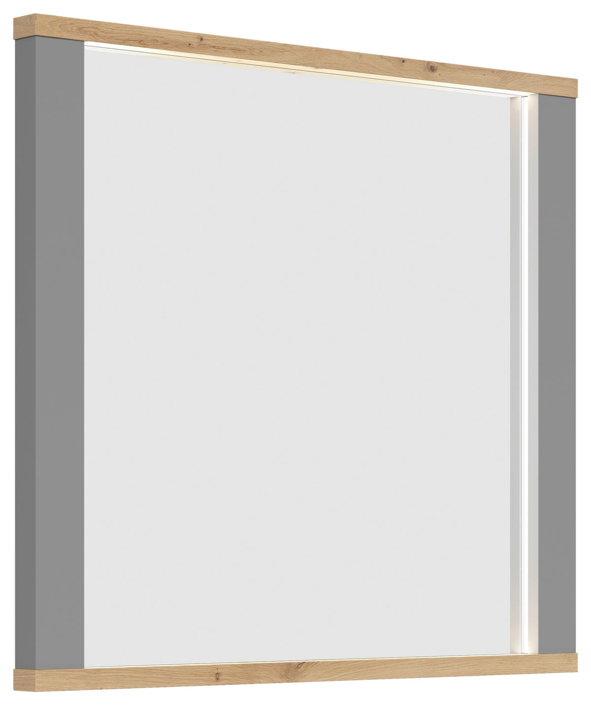 WANDSPIEGEL 94/87/5 cm  - Eiche Artisan/Grau, LIFESTYLE, Glas/Holzwerkstoff (94/87/5cm) - Hom`in