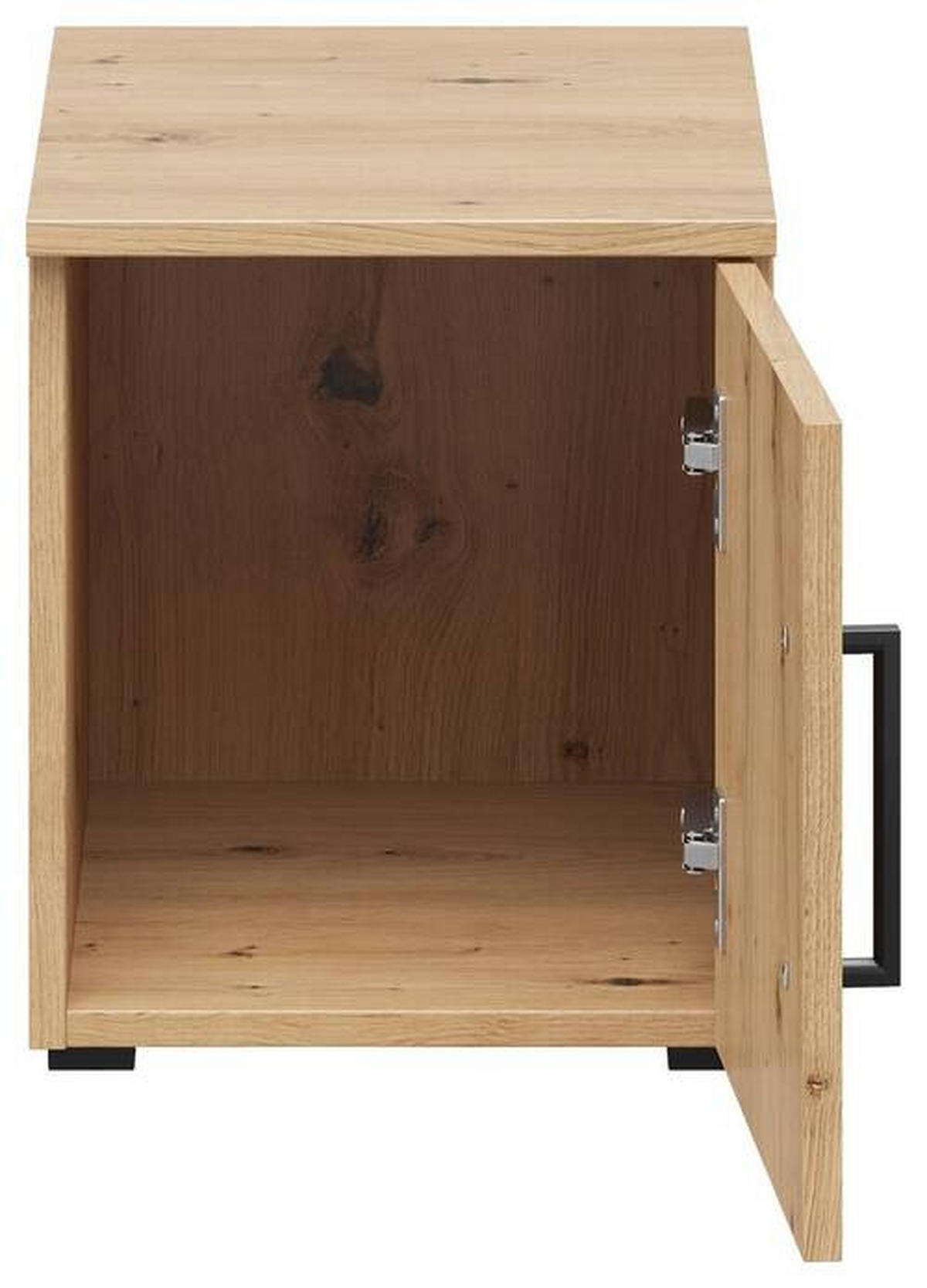 NADSTAVEC NA SKRIŇU, dub artisan, 30/35/40 cm - čierna/dub artisan, Modern, kompozitné drevo/plast (30/35/40cm) - Carryhome