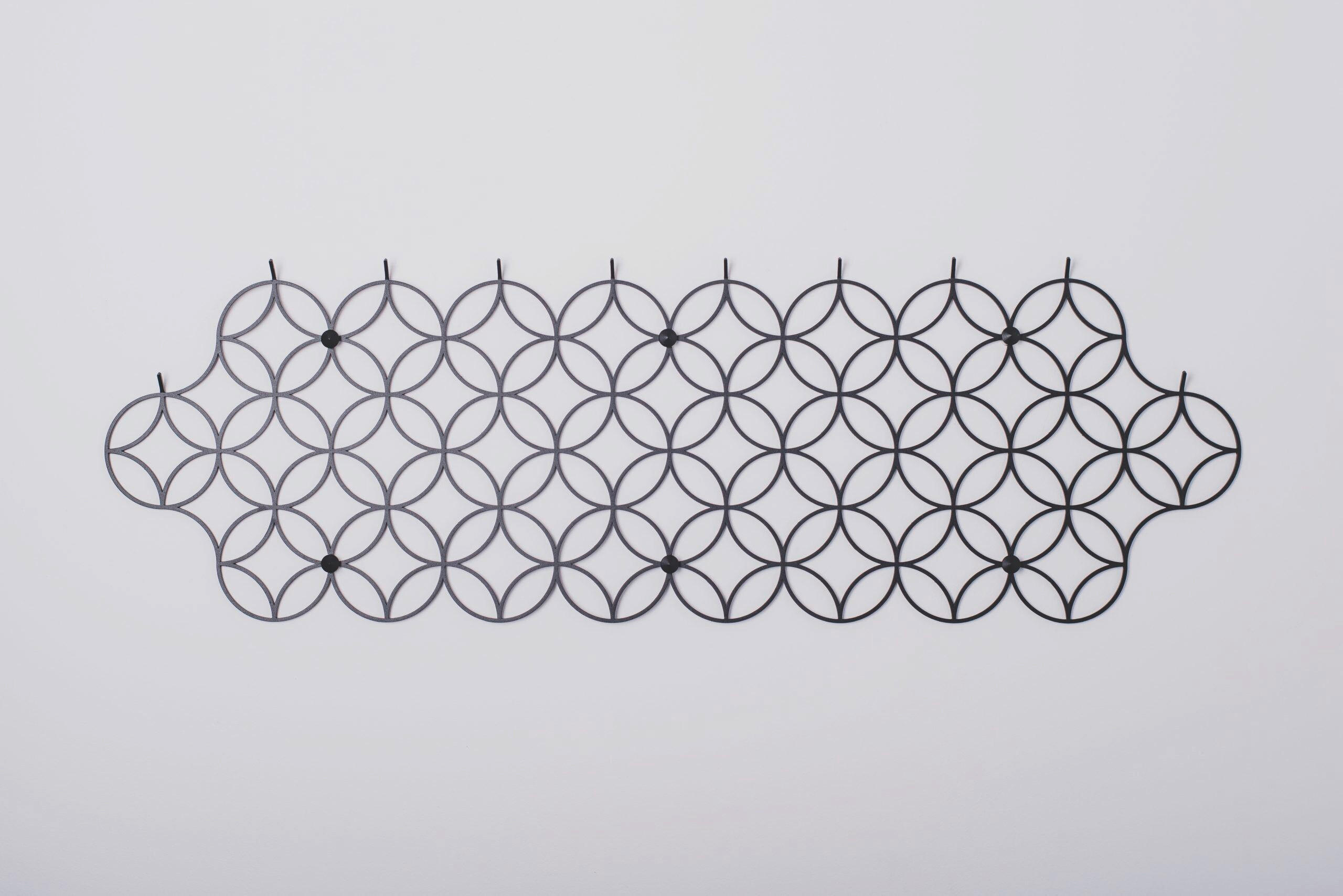 WANDGARDEROBE  in Schwarz  - Schwarz, Design, Metall (2,5/92/30cm) - MID.YOU