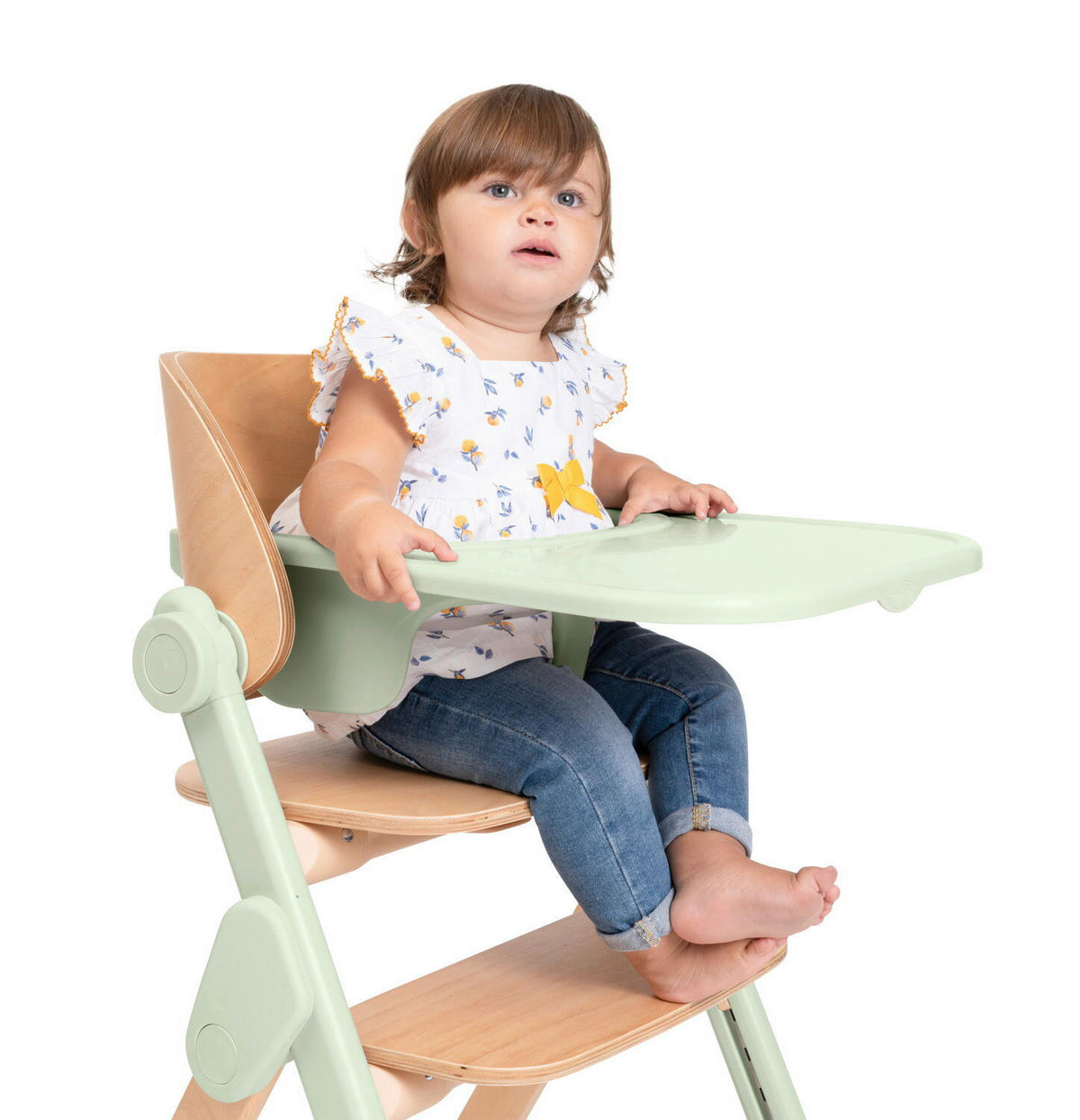 HOCHSTUHL Meraviglia Buchefarben, Olivgrün Olive/Buche  - Buchefarben/Olivgrün, Basics, Holz/Kunststoff (44/63-83/55cm) - Chicco