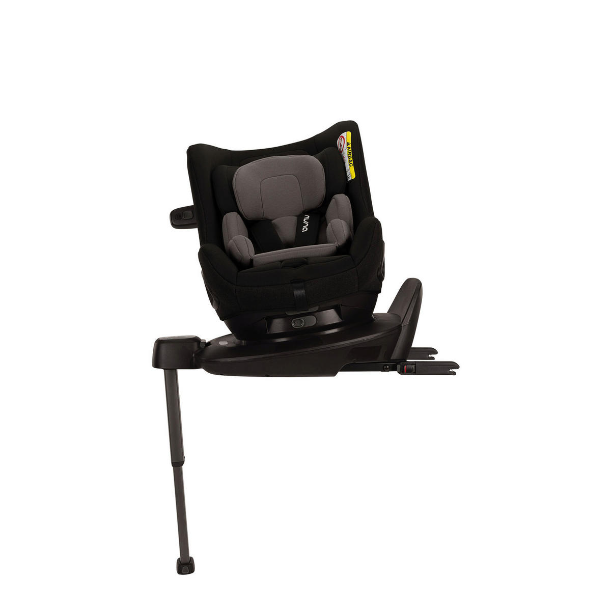 REBOARDER-KINDERSITZ NUNA PRUU  - Schwarz/Grau, Basics, Textil (46/66-72/50-56,5cm) - Nuna