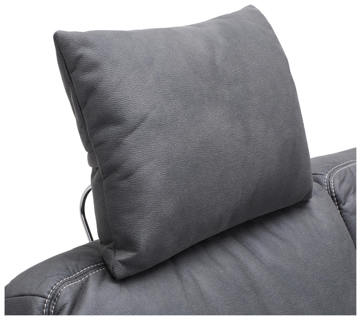 2-SITZER-SOFA in Mikrofaser Grau  - Beige/Schwarz, Design, Textil/Metall (194/86/97cm) - Hom`in