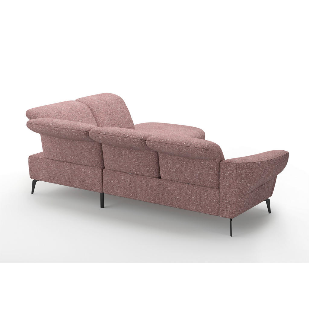 Thumbnail - Sit & More Ecksofa Dance E, Aubergine, Textil, 5-Sitzer, Ottomane rechts, L-Form, 302x270 cm, Goldenes M, Oeko-Tex® Stan...