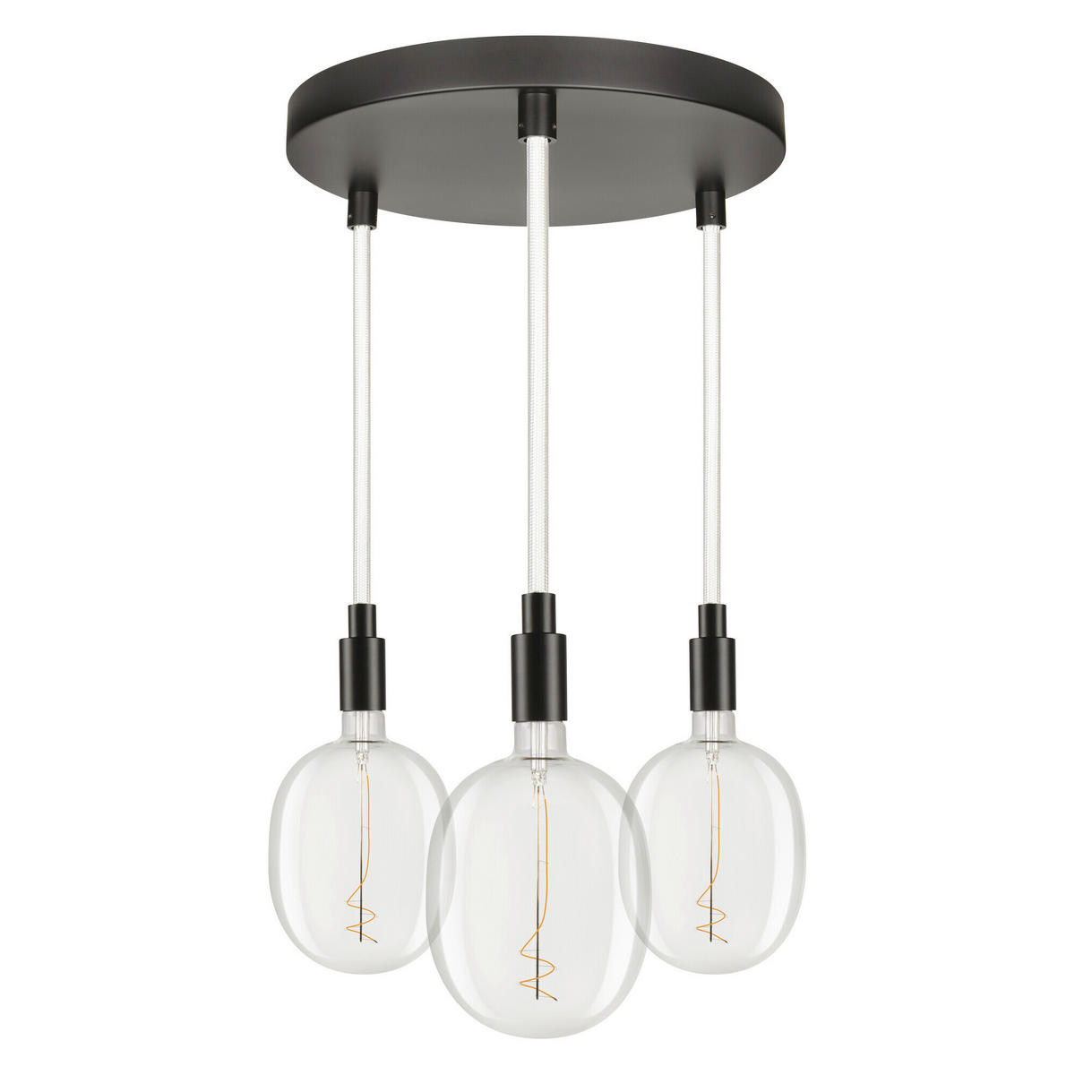 LED-HÄNGELEUCHTE 40/117,5 cm  - Schwarz, Basics, Metall (40/117,5cm) - Osram