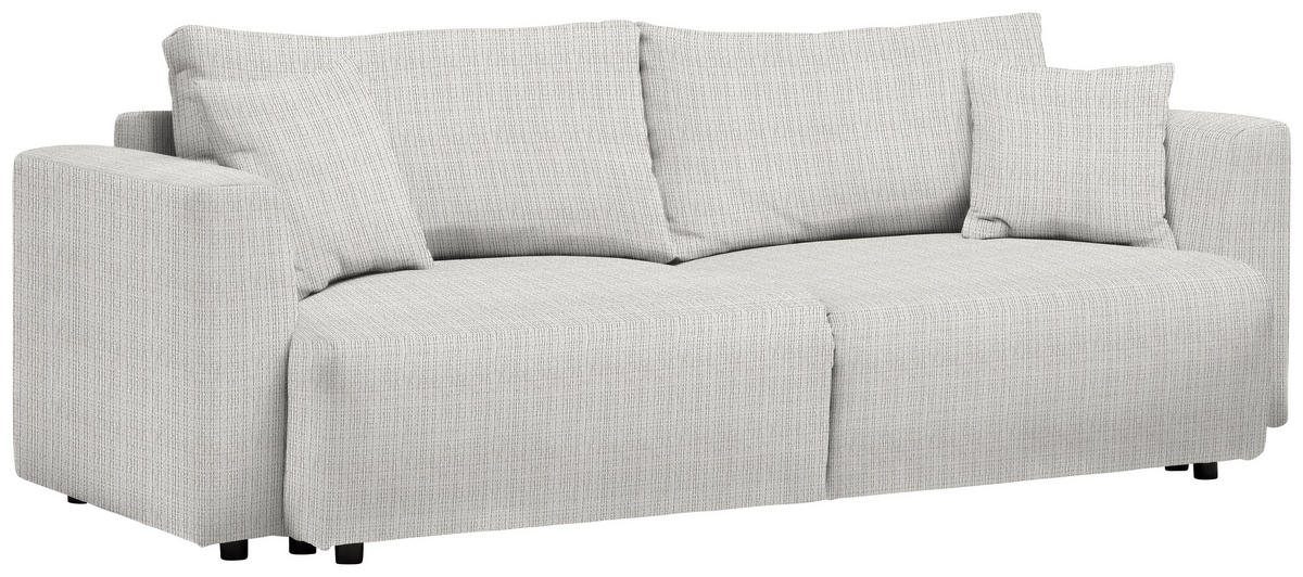 SCHLAFSOFA in Cord Beige  - Beige/Schwarz, Design, Kunststoff/Textil (250/92/105cm) - Carryhome