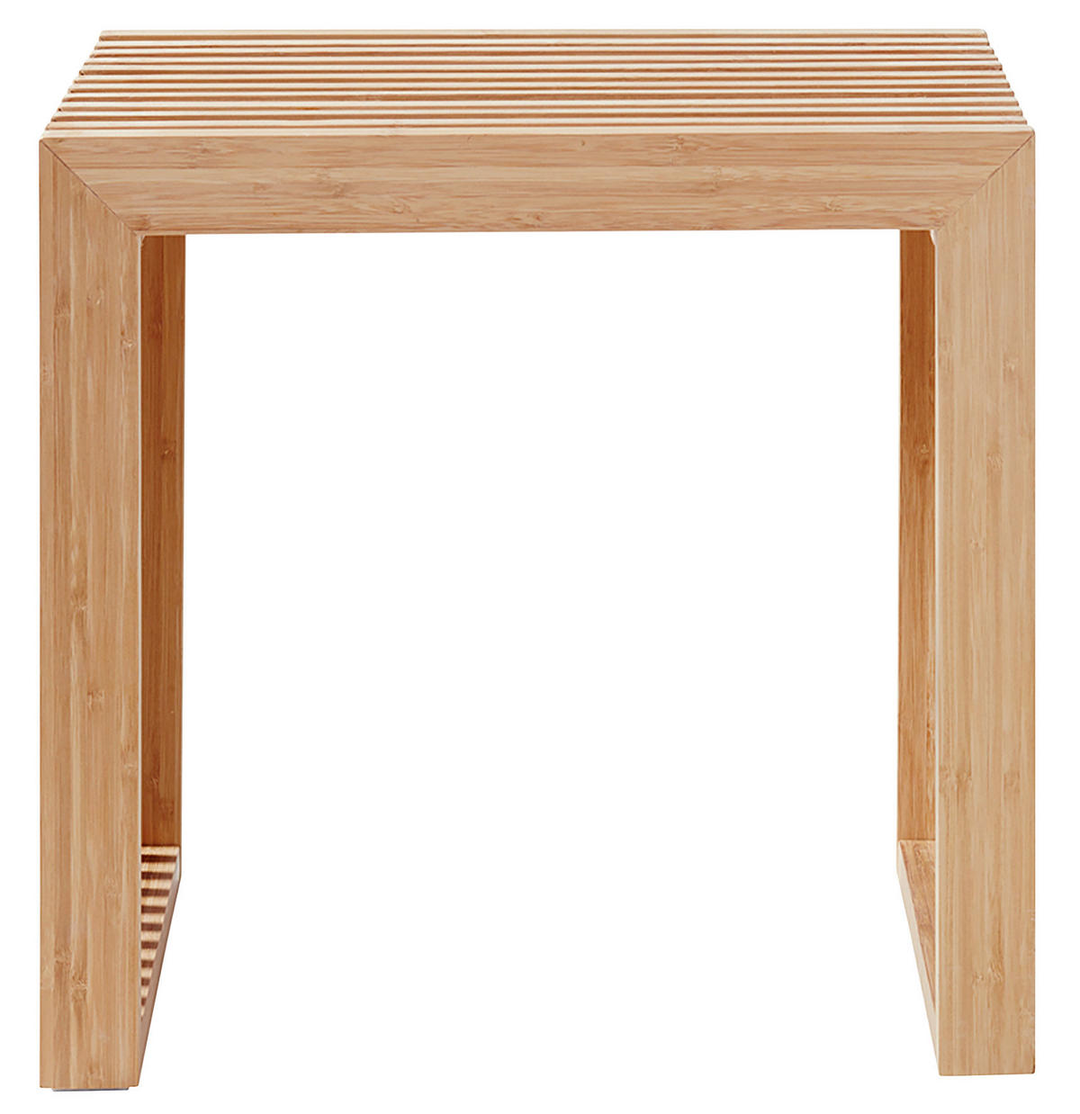 HOCKER Bambus  - KONVENTIONELL, Holz (45/43/35cm) - MID.YOU