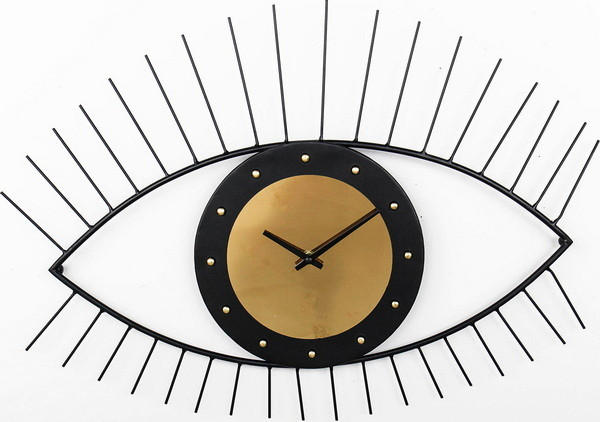 CEAS DE PERETE 40/60/4 cm   - auriu rose/negru, Design, metal (40/60/4cm)