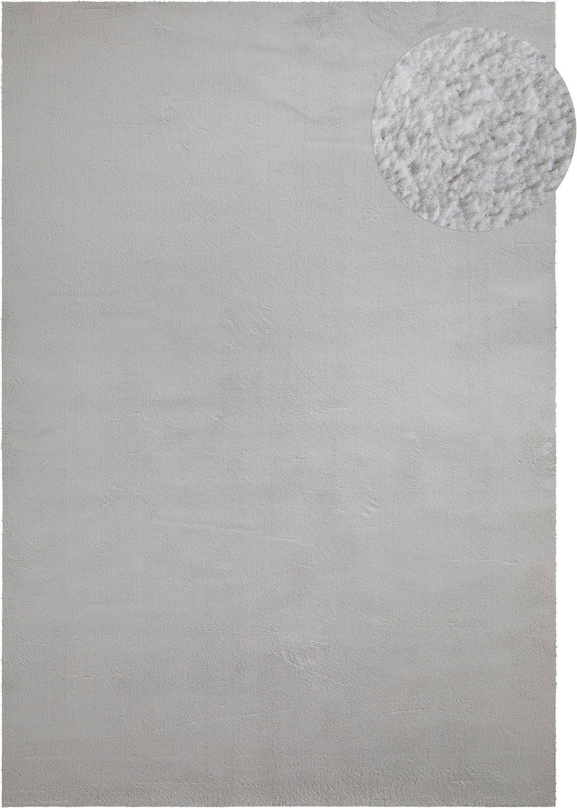 WEBTEPPICH  Wohnzimmer 60/120 cm Fiona Hellgrau rechteckig  - Hellgrau, KONVENTIONELL, Textil (60/120cm) - Novel