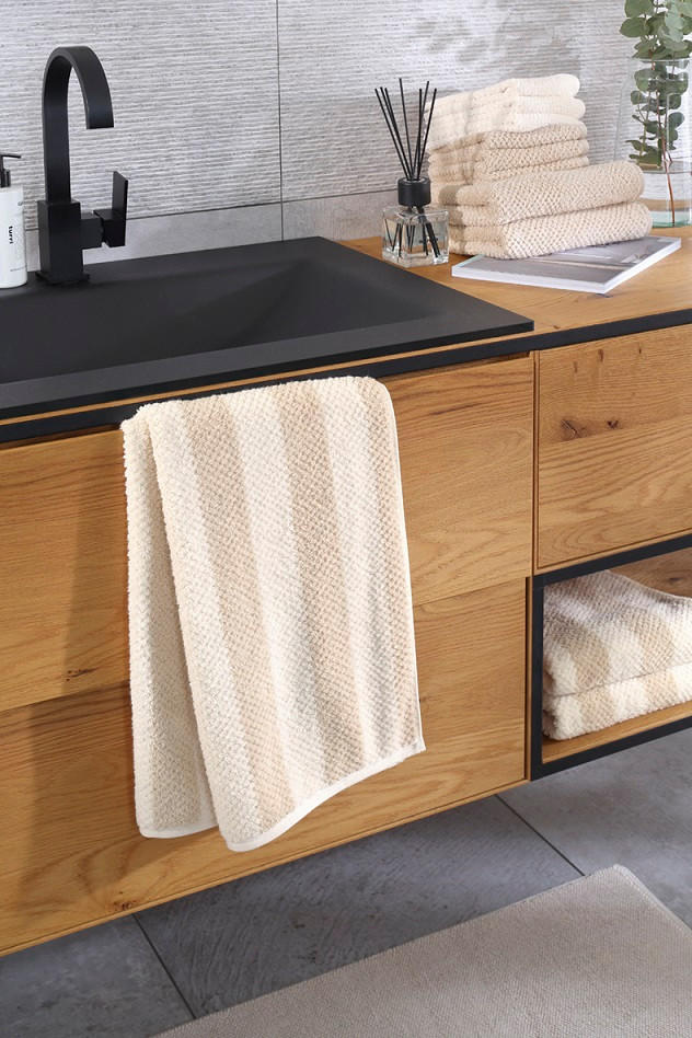 HANDTUCH Beige  - Beige, Basics, Textil (50/100cm) - Cawoe