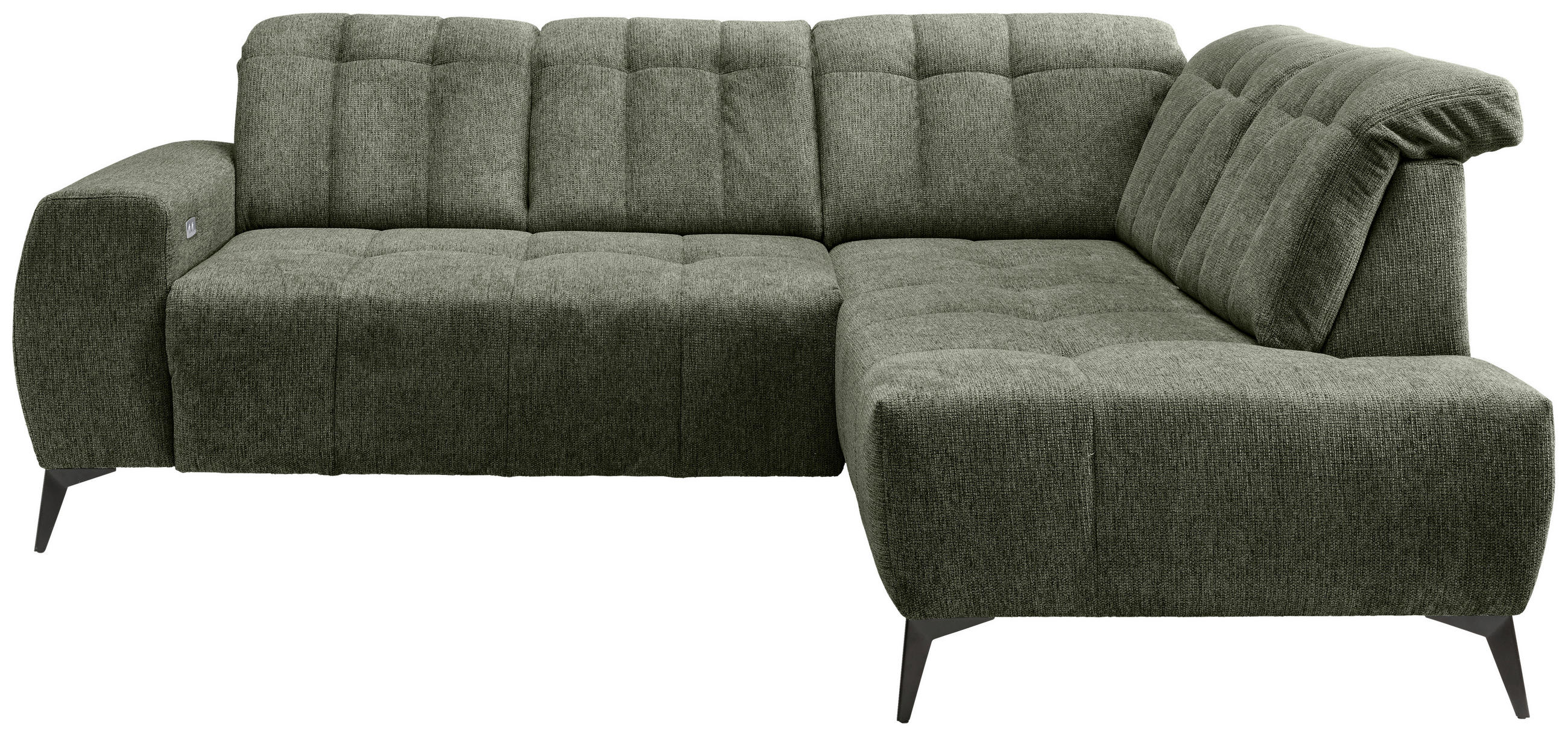 Freisteller von Livetastic ECKSOFA Grün Chenille.