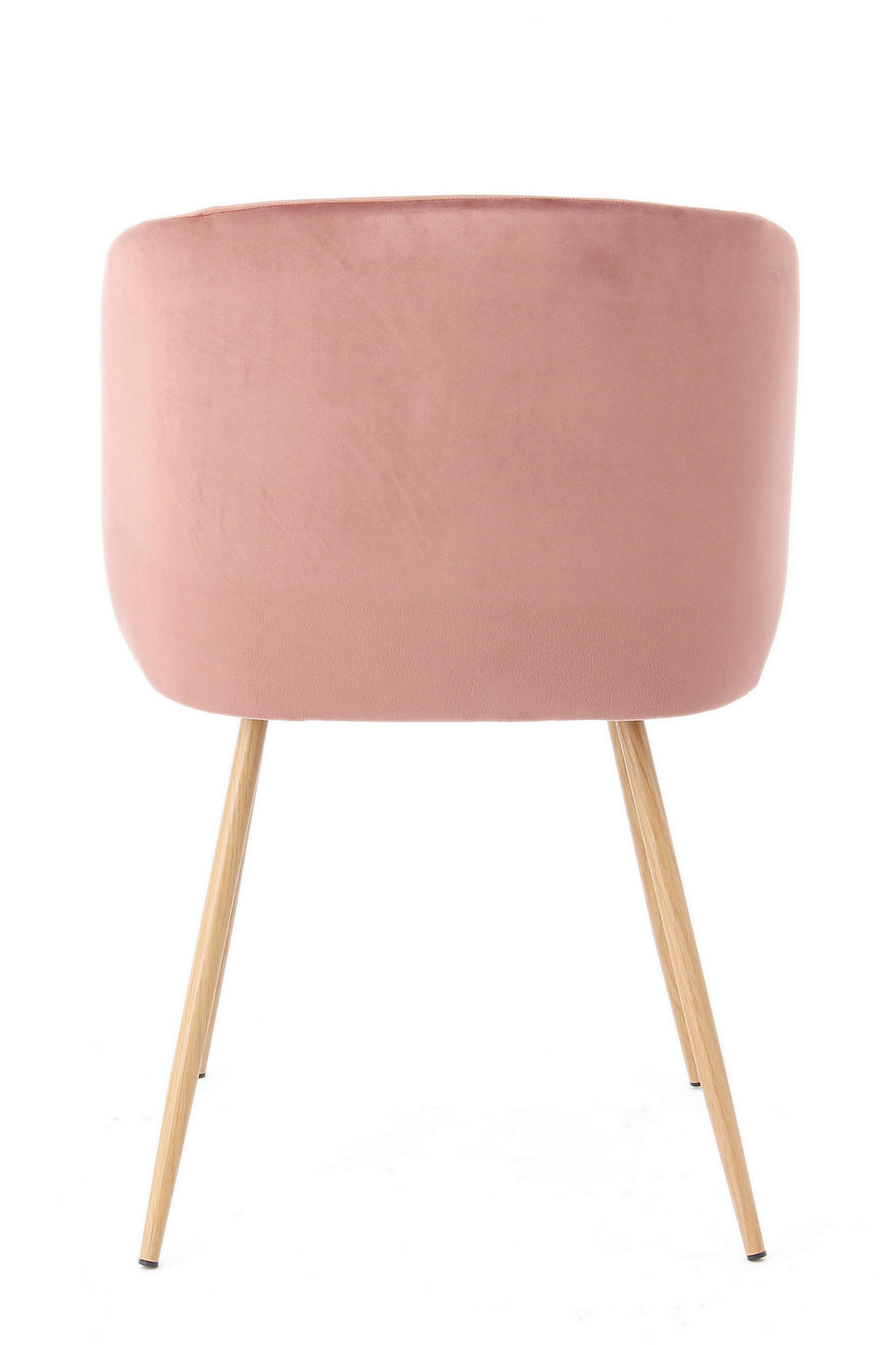 STUHL-SET 2 Stück  in Stahl  - Rosa, Design, Kunststoff/Metall (54/84/56cm) - Kayoom