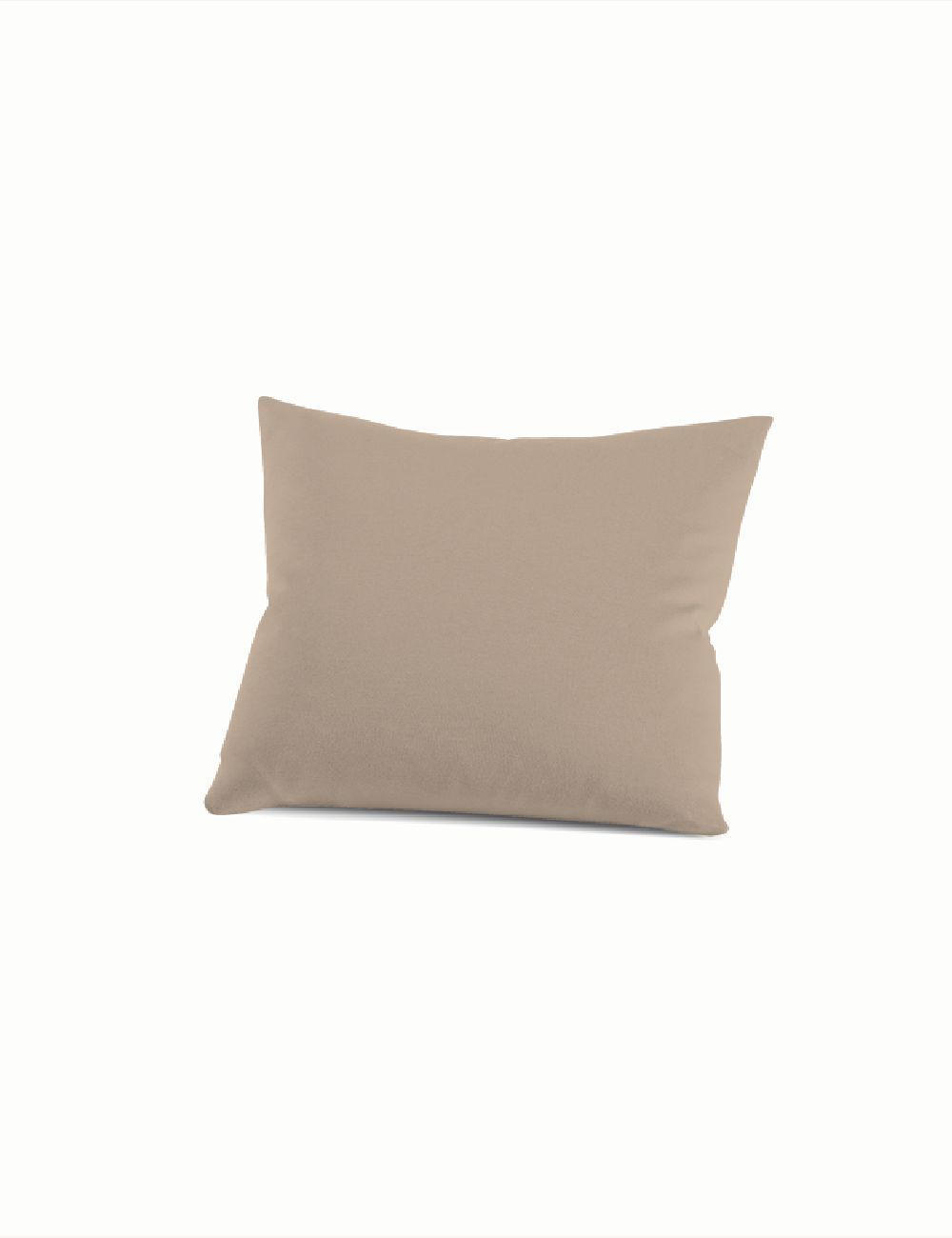 KOPFKISSENBEZUG Barcelona Jersey - Taupe, Basics, Textil (40/40cm) - Schlafgut