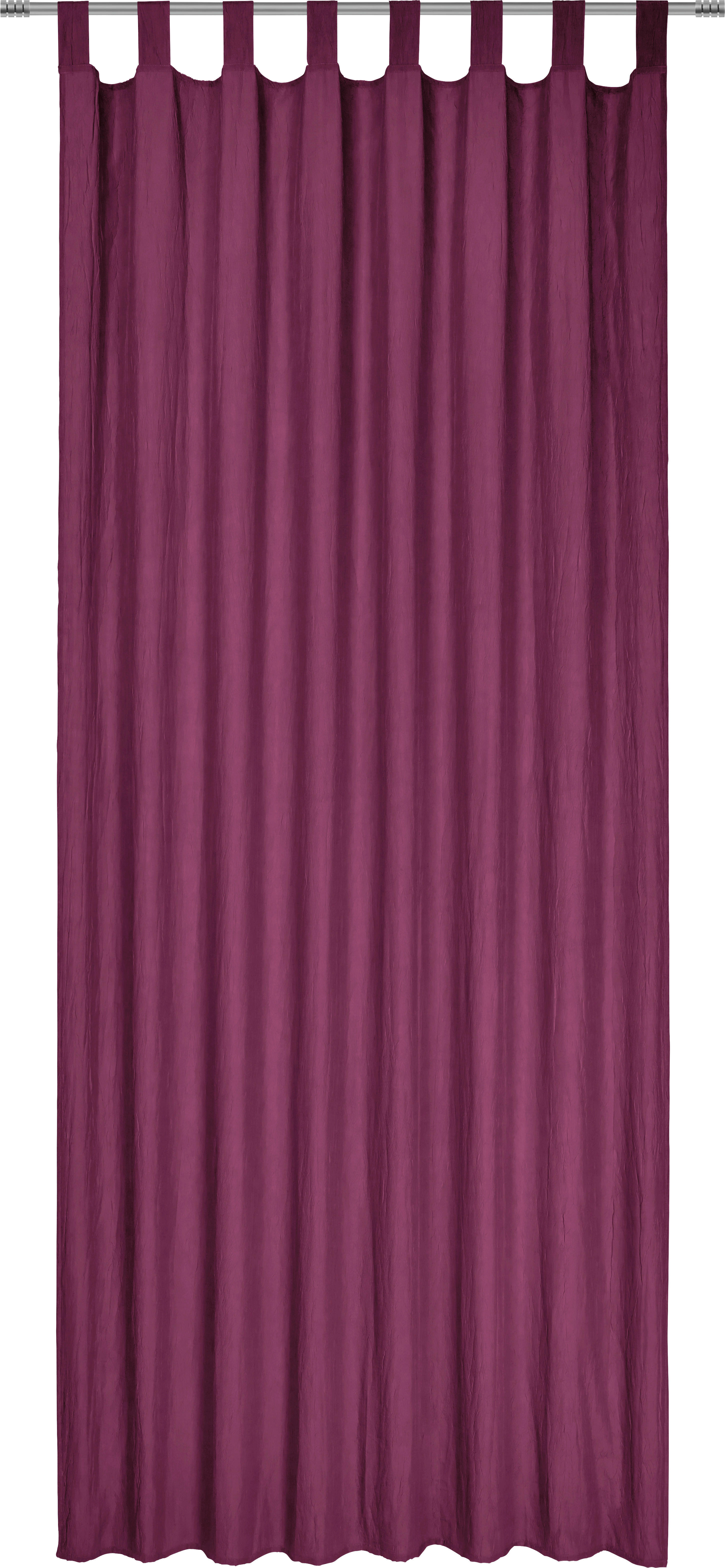 ZAVESA Z ZANKAMI POLO  pol prosojno  135/245 cm   - lila, Konvencionalno, tekstil (135/245cm) - Boxxx