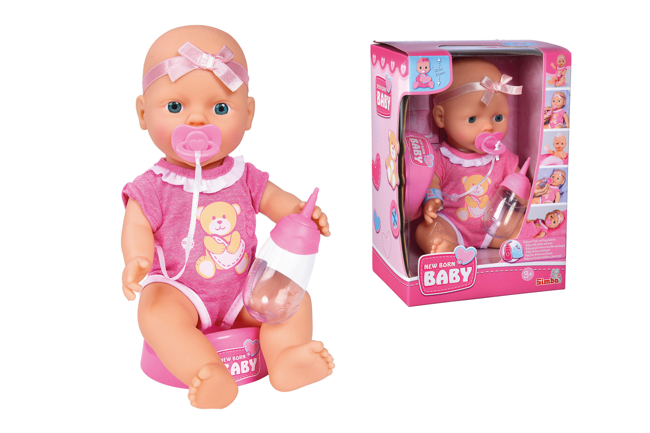 SPIELPUPPE - Pink/Rosa, Basics, Kunststoff/Textil (14/18/26cm) - Simba