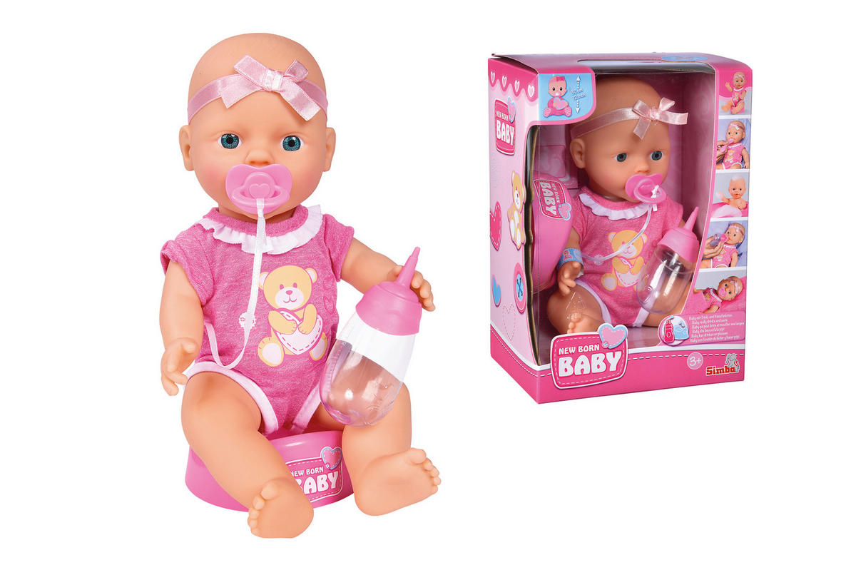 SPIELPUPPE - Pink/Rosa, Basics, Kunststoff/Textil (14/18/26cm) - Simba