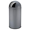 ABFALLEIMER Berlin 40 L  - Dunkelgrau/Anthrazit, Basics, Kunststoff/Metall (38/38/73cm) - Fackelmann
