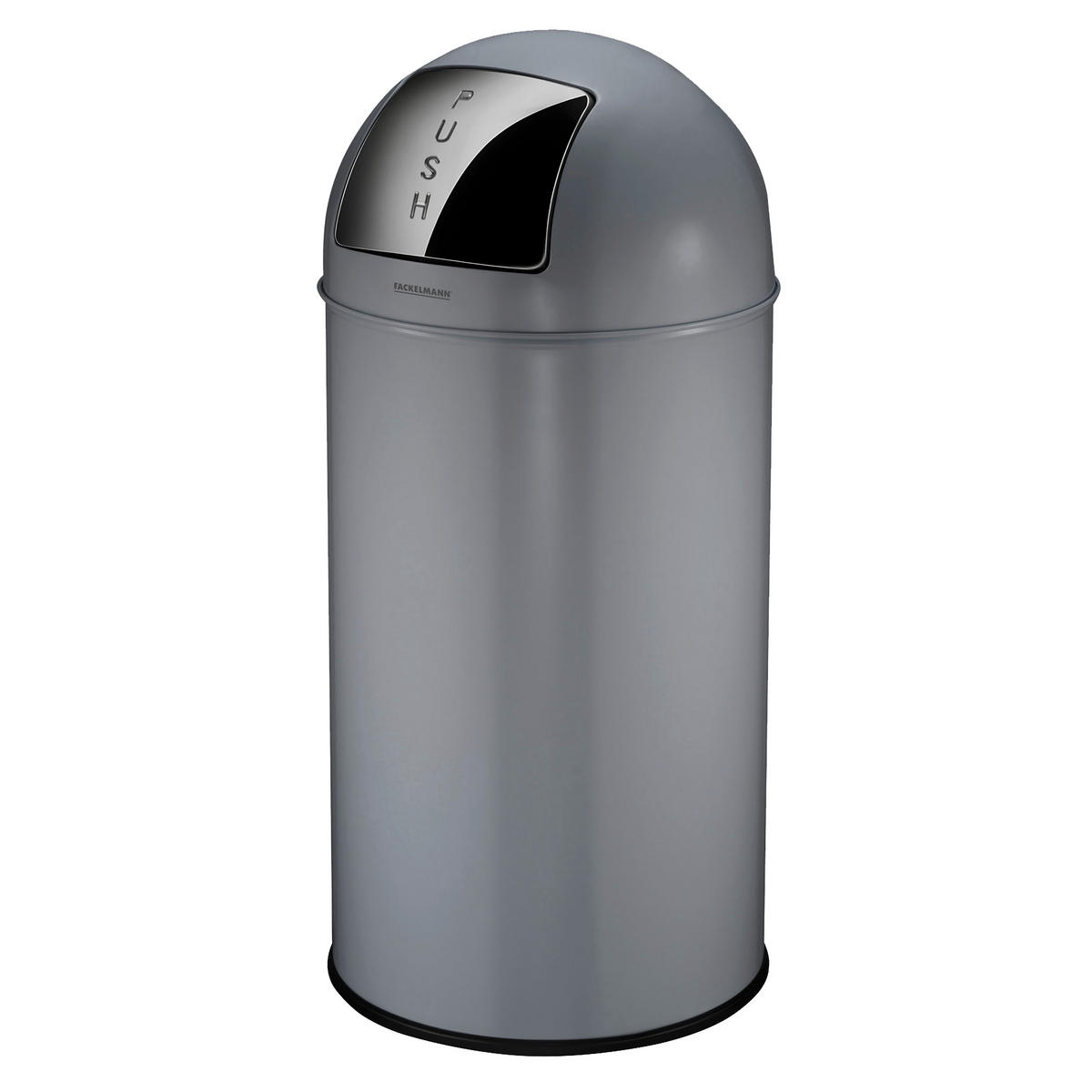 ABFALLEIMER Berlin 40 L  - Dunkelgrau/Anthrazit, Basics, Kunststoff/Metall (38/38/73cm) - Fackelmann